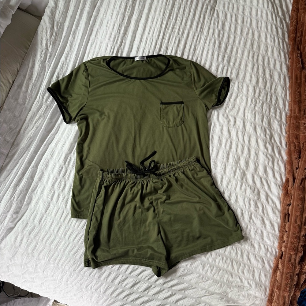 Olive Green Women's Sleepwear Set